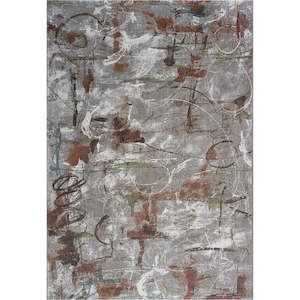 Modern Graffiti Design Argentum Rug