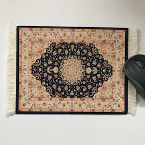 Persian Mini Woven Rug Mat Mousepad Retro Style