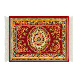 Persian Mini Woven Rug Mat Mousepad Retro Style