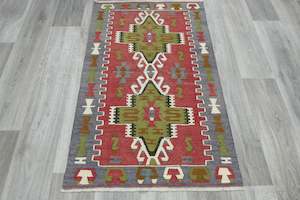 Handmade Fine Turkish Anatolian Kilim Rug Size: 125 x 80cm