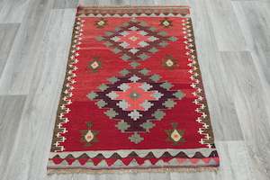 Handmade Fine Turkish Anatolian Kilim Rug Size: 112 x 84cm