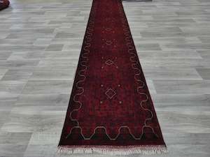 Afghan Hand Knotted Khal Mohammadi  Runner Size: 693cm x 81cm