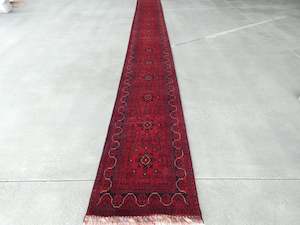 Afghan Handmade Khal Mohammadi Runner Size: 75 x 965cm