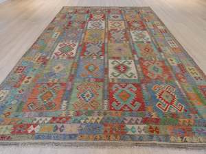 Afghan Handmade Oversized Choubi Kilim Rug Size: 335 x 500cm