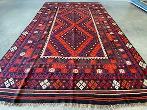 Afghan Hand Made Hazara Ghalmori Kilim Rug Size: 255 x 407cm