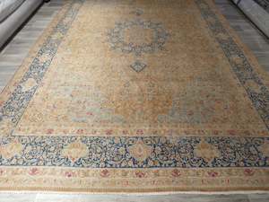 Overdyed Handmade Vintage Persian Rug Size: 442 x 306cm