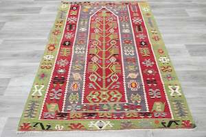 Handmade Fine Turkish Anatolian Kilim Rug Size: 207 x 150cm