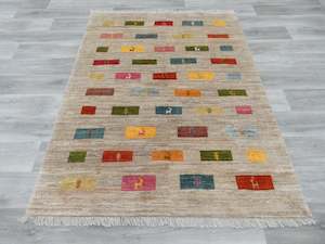 Authentic Persian Hand Knotted Gabbeh Rug Size: 191 x 149cm