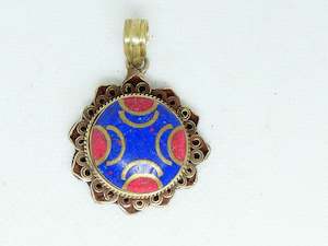 Nepalese Necklace Pendant, Handmade and Traditional