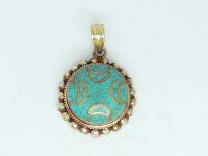 Nepalese Necklace Pendant, Handmade and Traditional