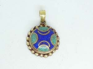 Nepalese Necklace Pendant, Handmade and Traditional