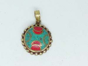 Nepalese Necklace Pendant, Handmade and Traditional