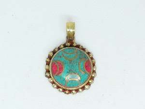 Nepalese Necklace Pendant, Handmade and Traditional