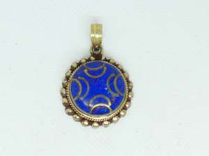 Nepalese Necklace Pendant, Handmade and Traditional