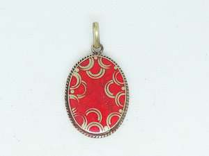 Nepalese Necklace Pendant, Handmade and Traditional