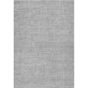 Luxurious Grey Textured Trentino Rug (41016-2121) Size: 120 x 170cm