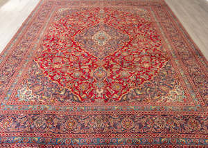 Vintage Ardakan Hand-Knotted Wool Persian Rug (Size: 285 X 370 CM)