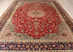 Vintage Arak Hand-Knotted Wool Persian Rug (Size: 310 X 405 CM)