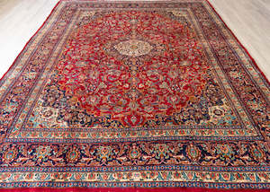 Vintage Kashmar Hand-Knotted Wool Persian Rug (Size: 285 X 390 CM)