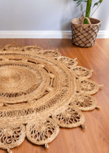 Natural Handmade Jute Round Rug