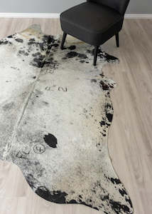 Salt Pepper Black & White Cowhide Rug (Size: 230 X 180 CM)