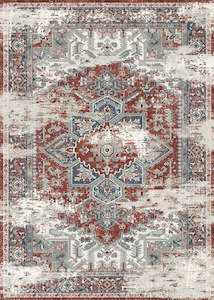 Distressed Vintage Area Rug