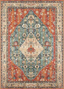 Multi-Colour Vintage Area Rug