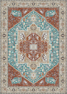 Multi-Colour Vintage Area Rug