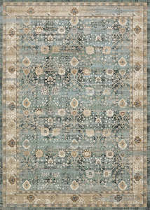 Green Vintage Area Rug