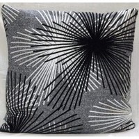 Easy Care Designer Jacquard Cushion Silver Grey