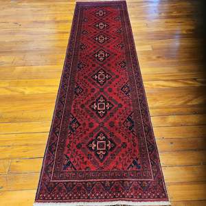 Hand knotted wool rug 28678 size 286 x 78 cm Afghanistan