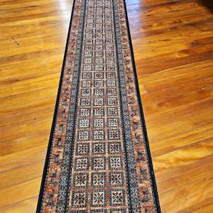 100% wool runner Kashqai 4301 500  67  cm width on a 30 meter roll @ $ 295.00 a lineal meter