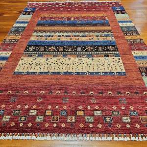 Hand knotted wool rug 238175 size 238 x 175 cm Afghanistan