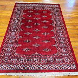 Hand knotted wool rug 179124 size 179 x 124 cm Pakistan