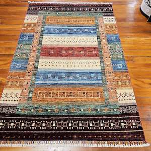 Hand knotted wool rug 188126 size 188 x 126 cm Afghanistan