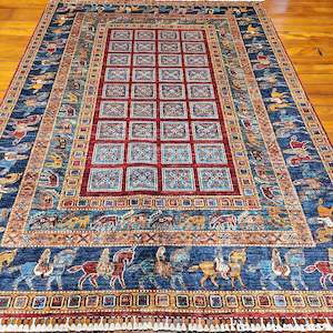 Hand knotted wool rug 235173 size 235 x 173 cm Afghanistan