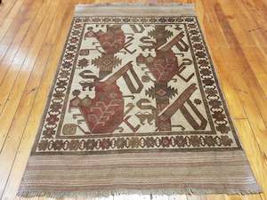 Hand knotted wool Rug 1137 size 130 x 195 cm Afghanistan