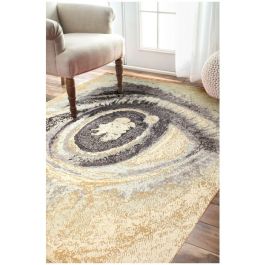 Rugsville Designer Reserve Modern Eye Wool Silk Rug 240 x 300 cm