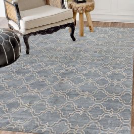 Products: Scroll Tile Handmade Procelain Wool Moroccan Rug