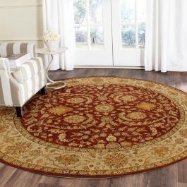 Arezoo Traditional Floral Red Hand Knotted Wool Rug