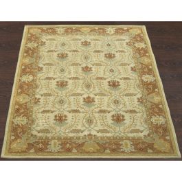 Daphne Arts & Crafts Handmade Wool Area Rug - Persian Style