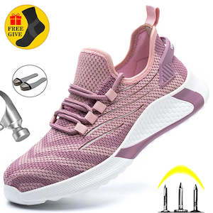 Safety Shoes Women Steel Toe Shoes Men Work Sneakers Safety Shoes Men Lightweigh…