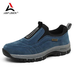 Shoes: Outdoor Shoe Men Sneakers Winter Slip On Casual Men Shoes Breathable Suede Leather Shoe Anti-skid Walking Shoe Hot Sale Footwear