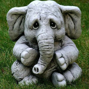 Outdoor Garden Accessories: Elephant Statue Animal Resin For Your Garden