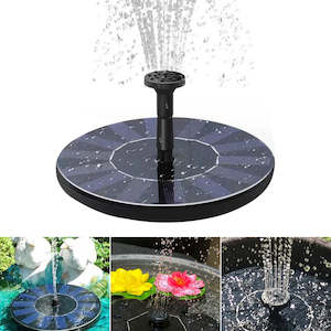 Solar Fountain Bird Bath Pond Patio Powered Fountain Garden Floating Garden Wate…