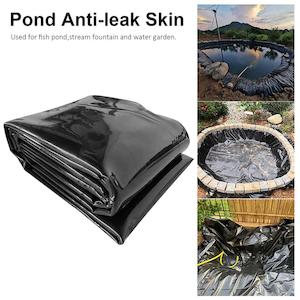 Pond Pump: Flexible Fish Pond Liners Black Reinforced Garden Pond Tarpaulins Culture Farm Black HDPE Anti-seepage Membrane Fish Pool Cover