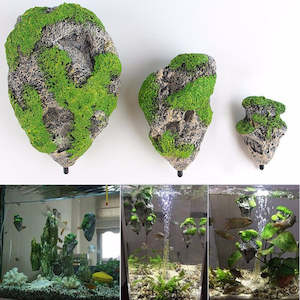 Pond Pump: Floating Rock Suspended Artificial Stone Fish Tank Decoration