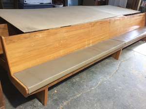 Rimu Church Pews with Padded cushions 870H x 4750W x 450D