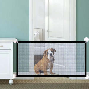 Dog Gate Ingenious Mesh Dog Fence For Indoor and Outdoor Safe Pet Dog gate Safety