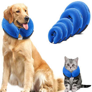 Portable Comfy Inflatable PVC Dog/Cat Cloth Collar